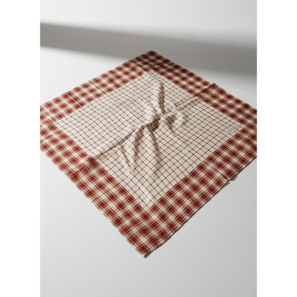 ROCEIL Accessories - Vintage Roceil Paris Plaid Gingham Scarf Square Preppy Academia